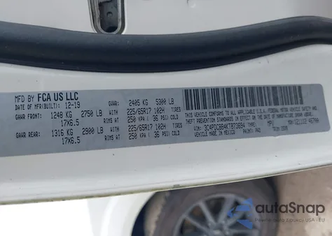 2019 Dodge Journey Se from USA, damaged, VIN 3C4PDCBB4KT873694